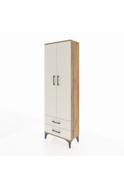 Arges Dolap 5 Raflı 2 Çekmeceli 2 Kapaklı 60x30x182 - S23M007V7A