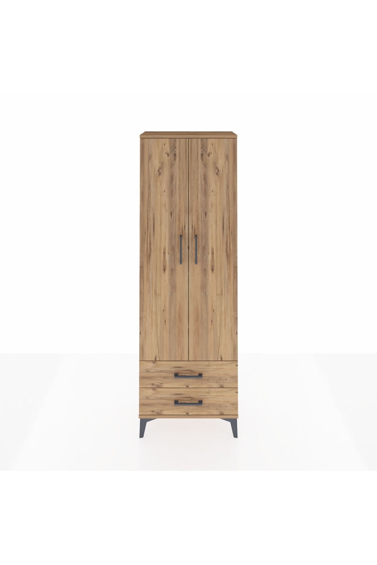 Arges Dolap 5 Raflı 2 Çekmeceli 2 Kapaklı 60x30x182 - S23M007V9A