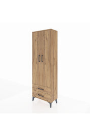 Arges Dolap 5 Raflı 2 Çekmeceli 2 Kapaklı 60x30x182 - S23M007V9A