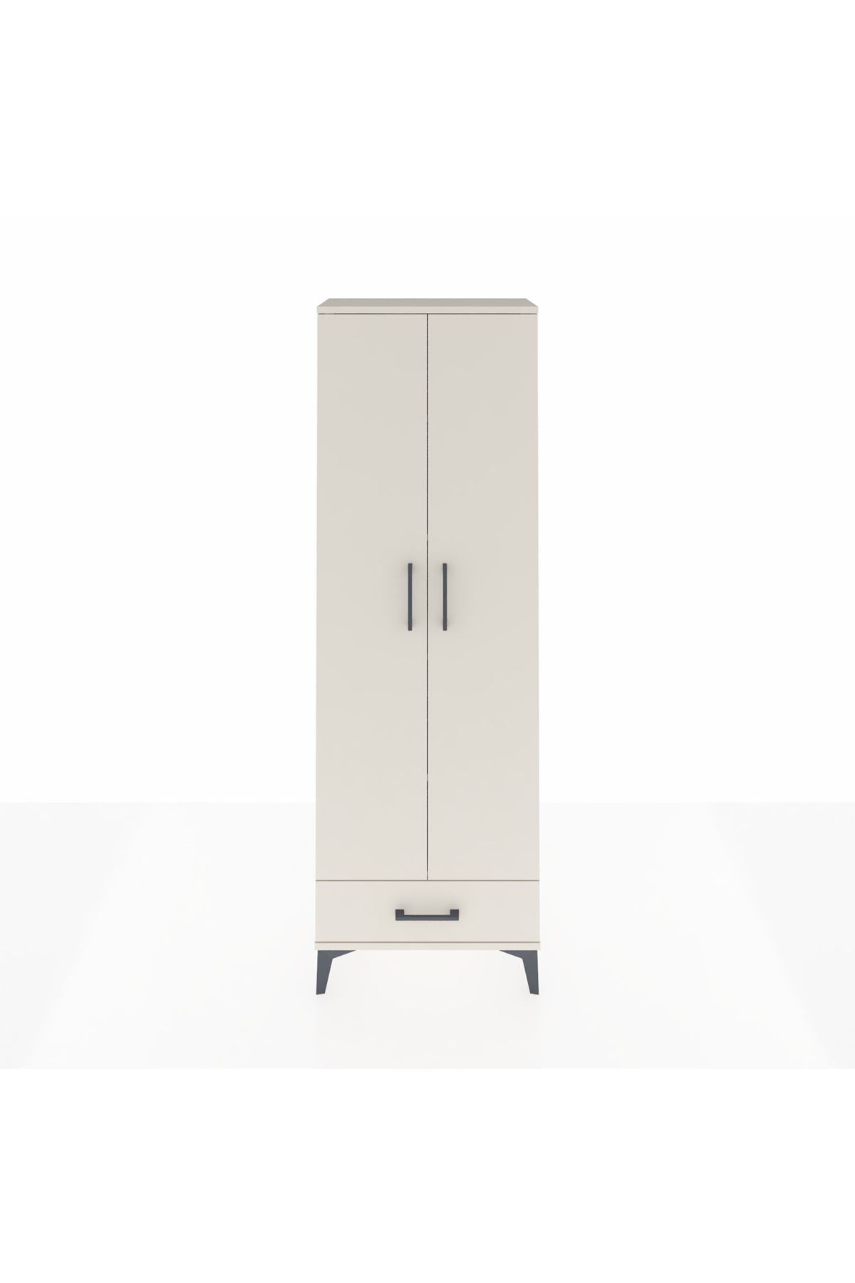 Arges Dolap 5 Raflı Tek Çekmeceli 2 Kapaklı 60x30x182 - S23M008V1A