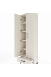 Arges Dolap 5 Raflı Tek Çekmeceli 2 Kapaklı 60x30x182 - S23M008V1A