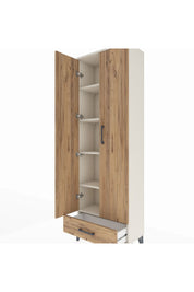 Arges Dolap 5 Raflı Tek Çekmeceli 2 Kapaklı 60x30x182 - S23M008V3A