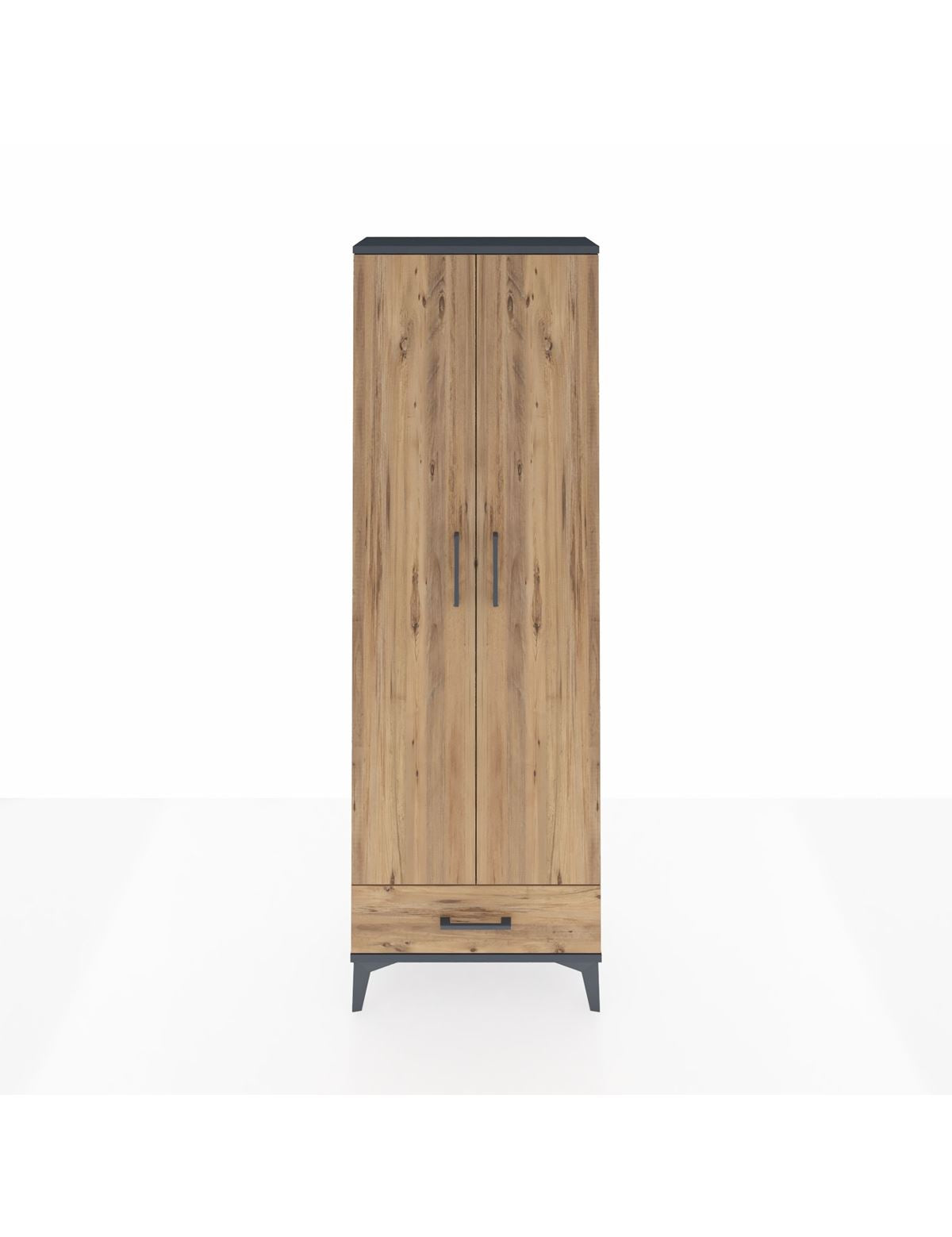 Arges Dolap 5 Raflı Tek Çekmeceli 2 Kapaklı 60x30x182 - S23M008V6A