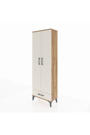 Arges Dolap 5 Raflı Tek Çekmeceli 2 Kapaklı 60x30x182 - S23M008V7A