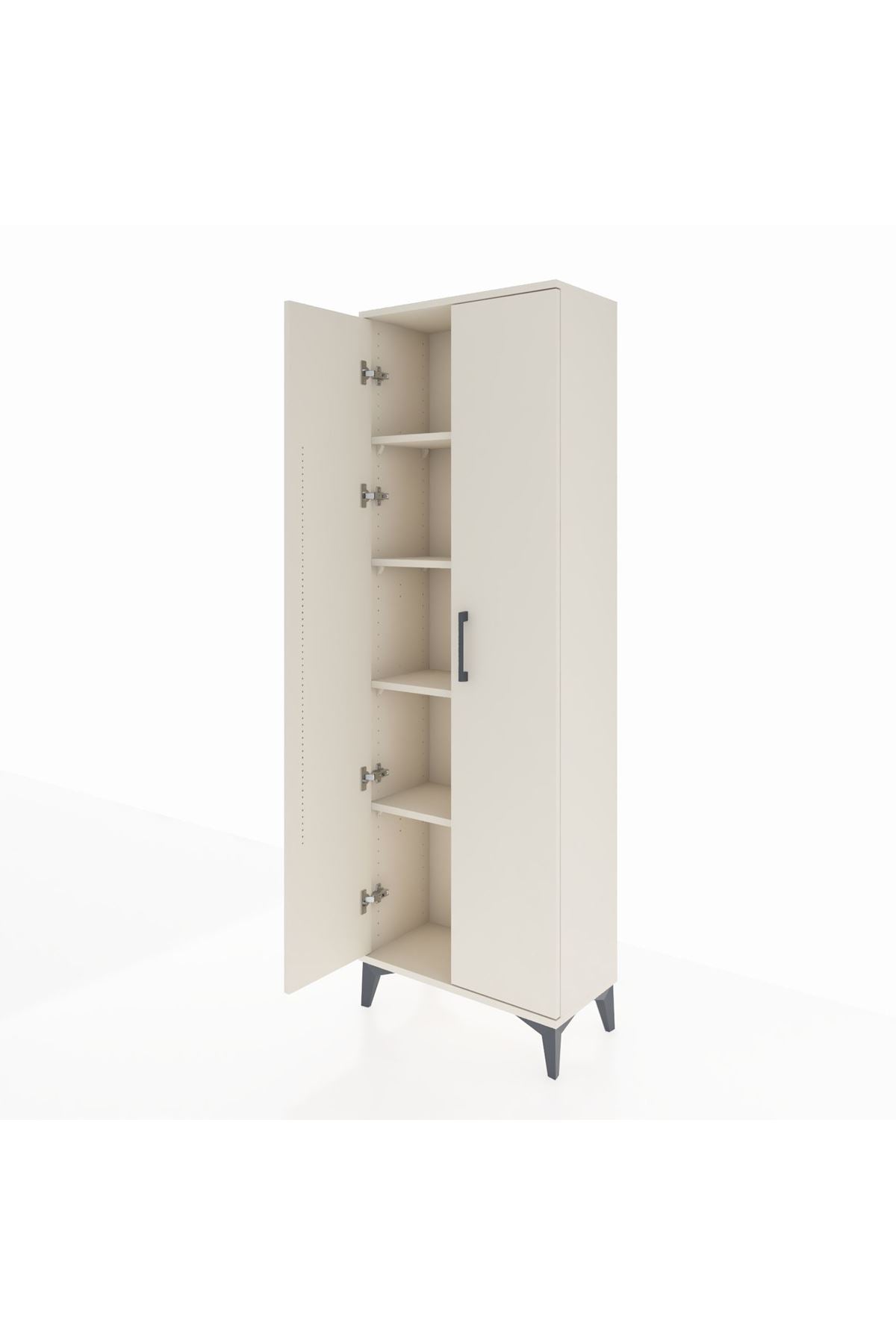 Arges Dolap 4 Raflı 2 Kapaklı 60x30x182 - S23M009V1A