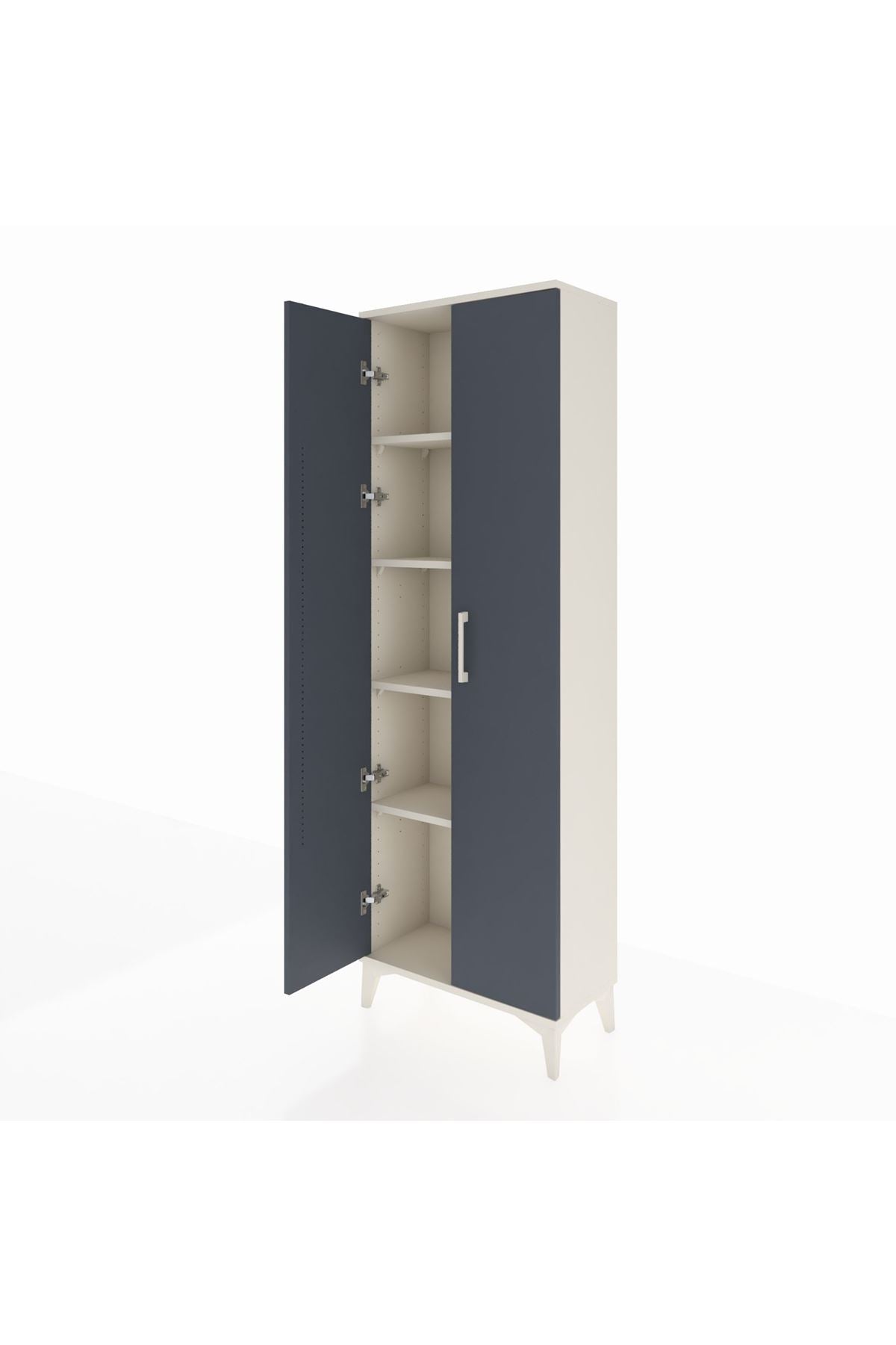 Arges Dolap 4 Raflı 2 Kapaklı 60x30x182 - S23M009V2A