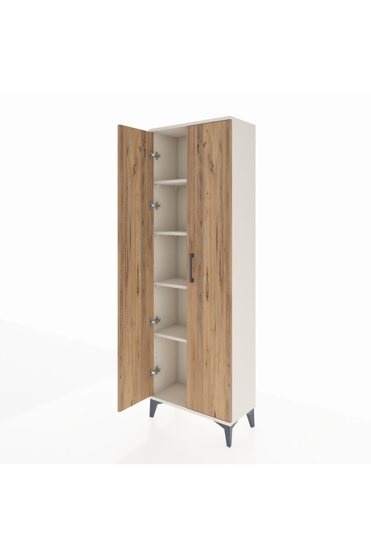 Arges Dolap 4 Raflı 2 Kapaklı 60x30x182 - S23M009V3A