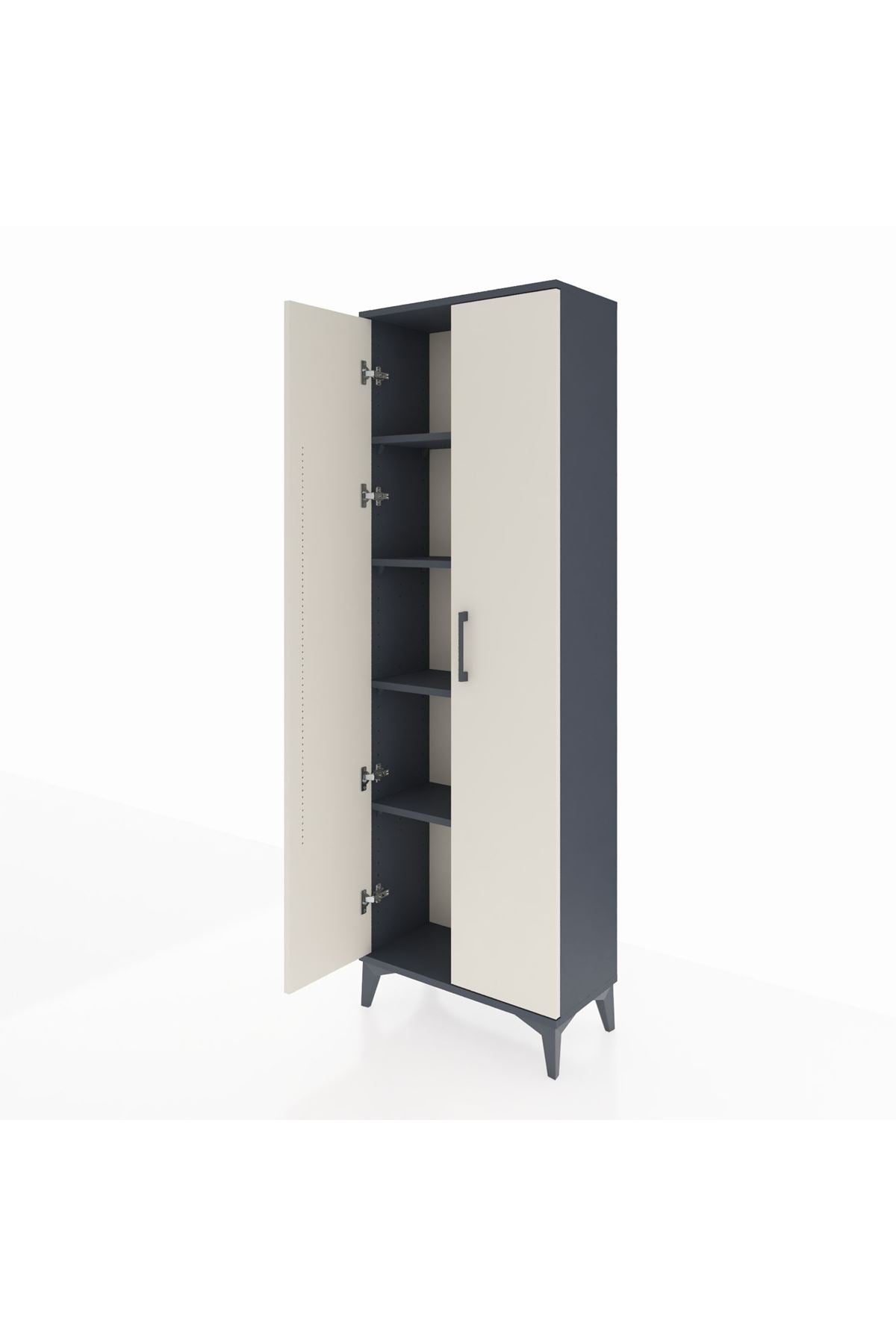 Arges Dolap 4 Raflı 2 Kapaklı 60x30x182 - S23M009V4A