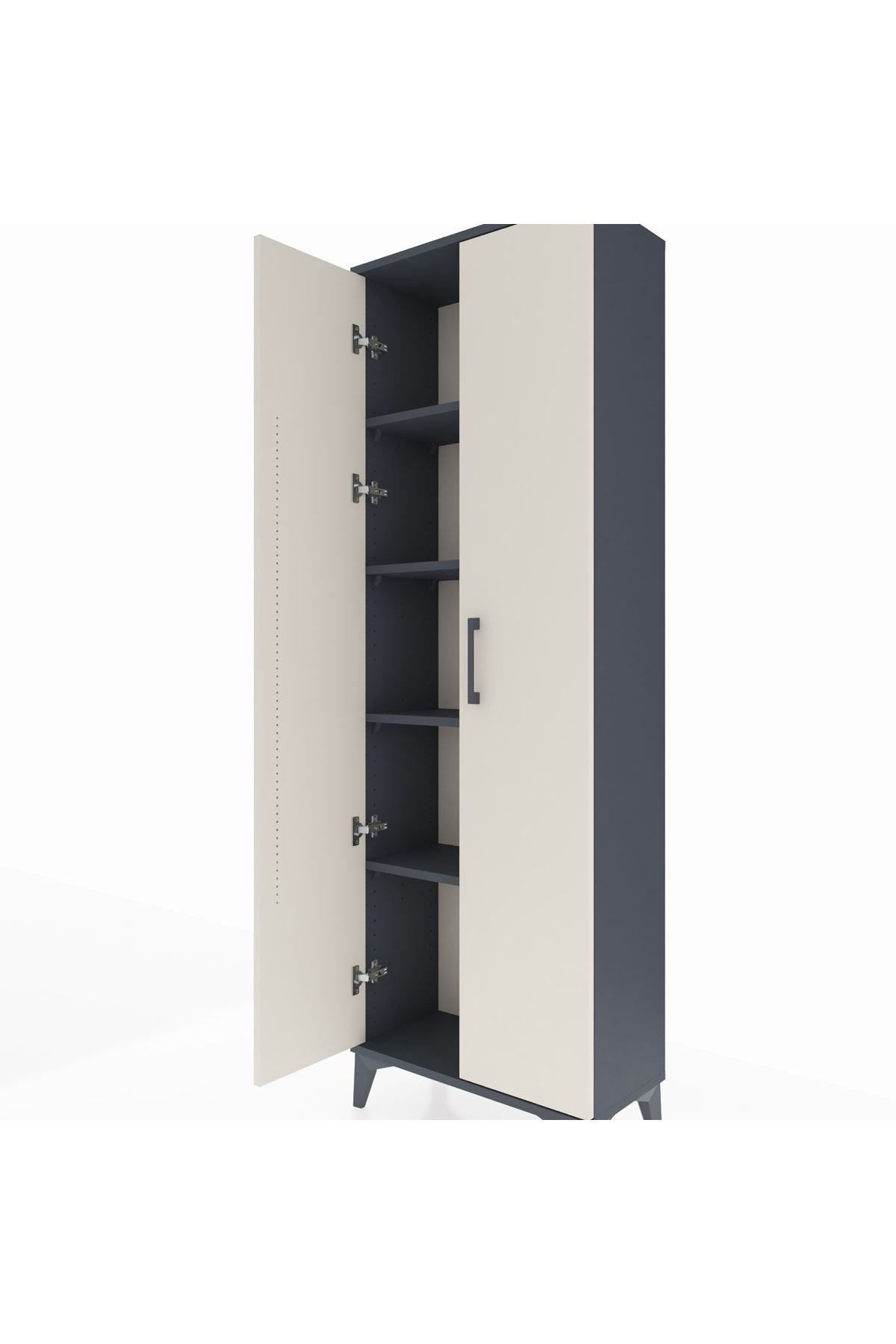 Arges Dolap 4 Raflı 2 Kapaklı 60x30x182 - S23M009V4A