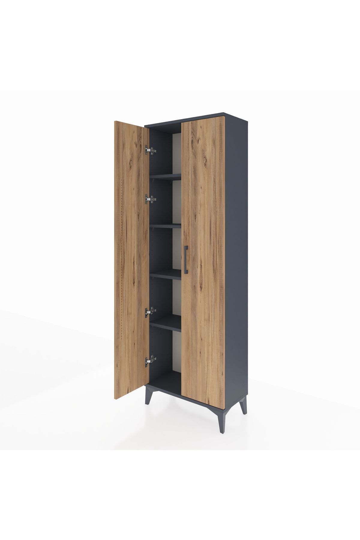 Arges Dolap 4 Raflı 2 Kapaklı 60x30x182 - S23M009V6A