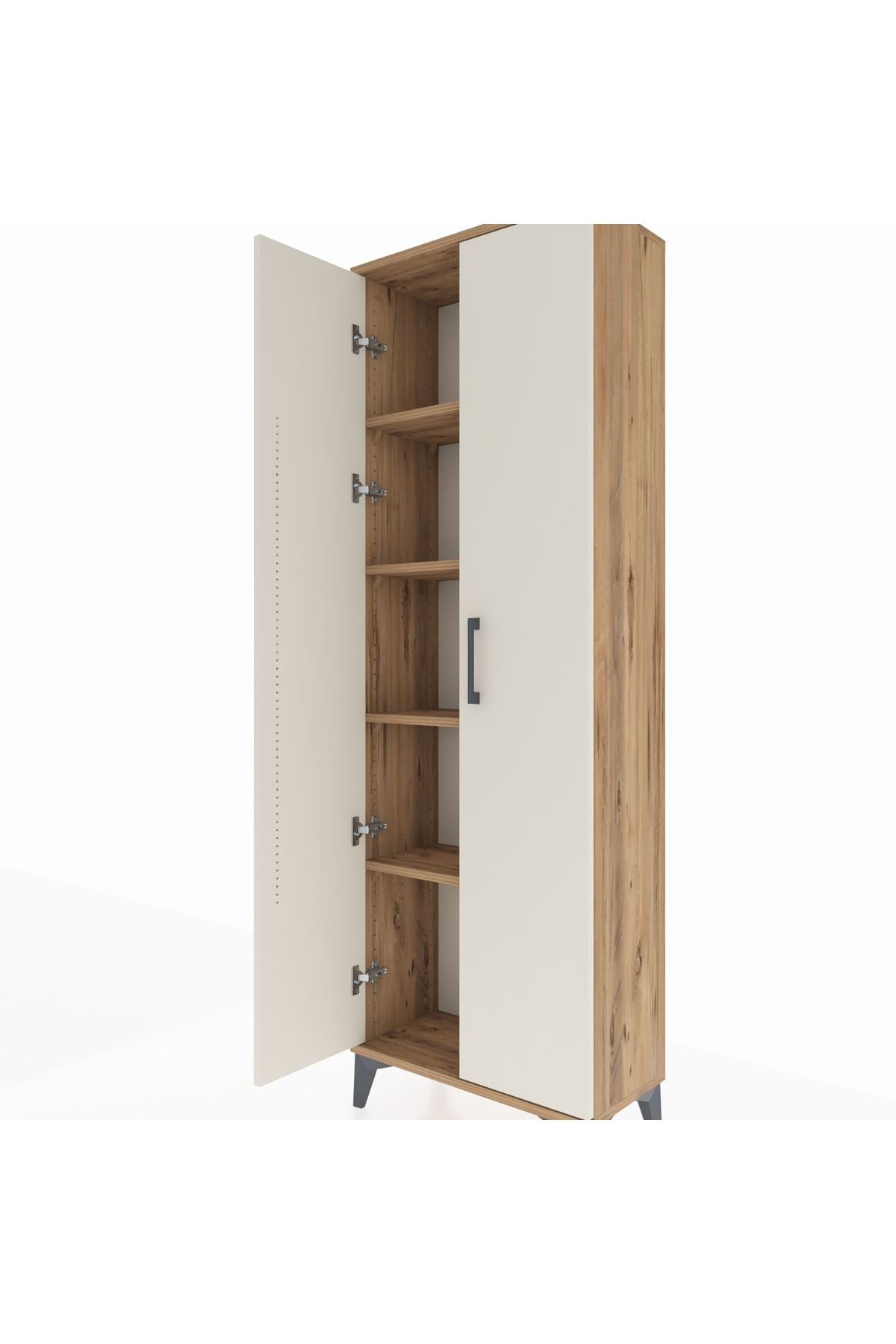 Arges Dolap 4 Raflı 2 Kapaklı 60x30x182 - S23M009V7A
