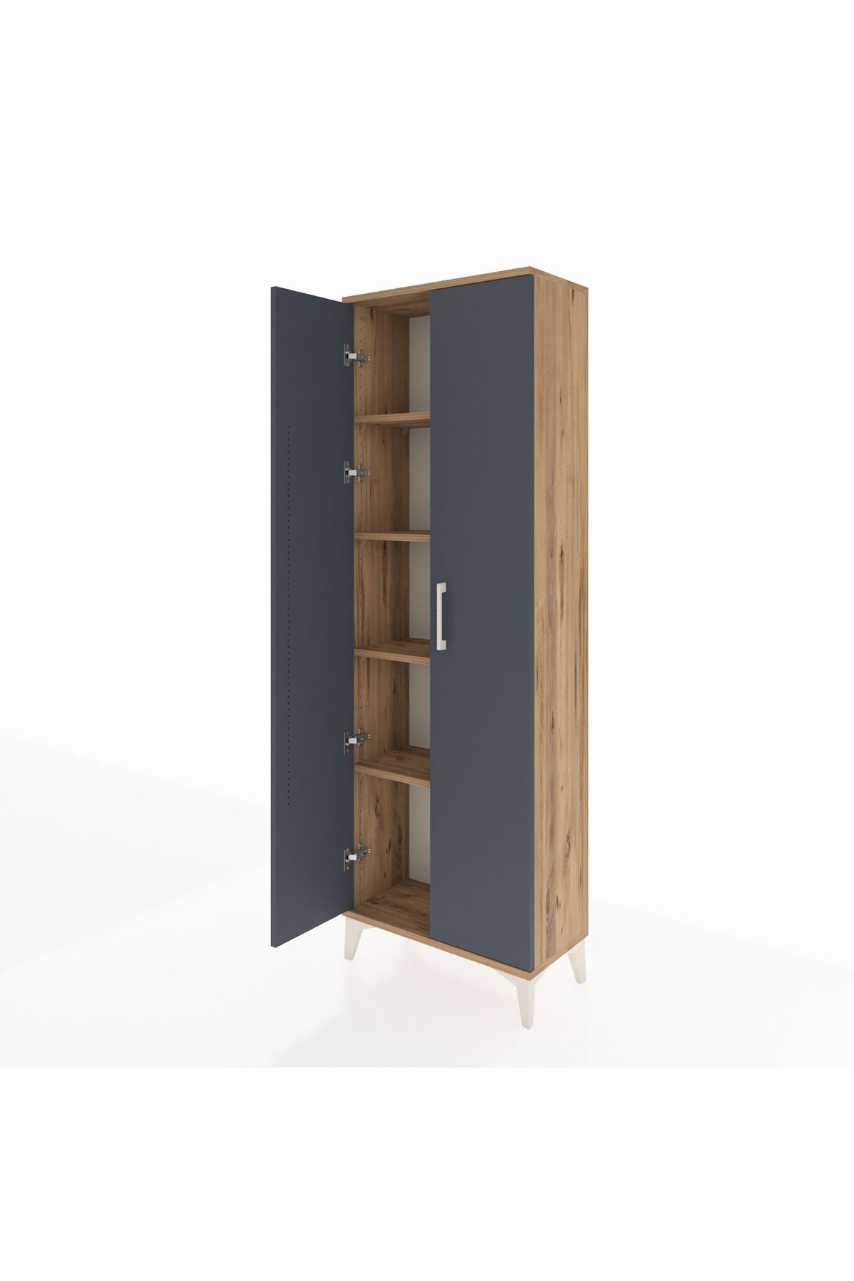 Arges Dolap 4 Raflı 2 Kapaklı 60x30x182 - S23M009V8A