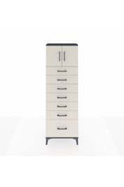 Arges Dolap Tek Raflı 7 Çekmeceli 2 Kapaklı 60x30x182 - S23M010V4A