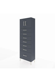 Arges Dolap Tek Raflı 7 Çekmeceli 2 Kapaklı 60x30x182 - S23M010V5A