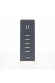 Arges Dolap 2 Raflı 6 Çekmeceli 2 Kapaklı 60x30x182 - S23M011V2A
