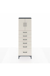 Arges Dolap 2 Raflı 6 Çekmeceli 2 Kapaklı 60x30x182 - S23M011V4A
