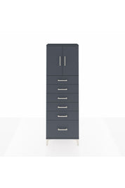 Arges Dolap 2 Raflı 6 Çekmeceli 2 Kapaklı 60x30x182 - S23M011V5A