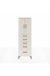 Arges Dolap 2 Raflı 5 Çekmeceli 2 Kapaklı 60x30x182 - S23M012V1A