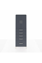 Arges Dolap 2 Raflı 5 Çekmeceli 2 Kapaklı 60x30x182 - S23M012V5A