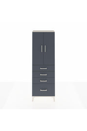 Arges Dolap 2 Raflı 4 Çekmeceli 2 Kapaklı 60x30x182 - S23M013V2A