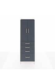 Arges Dolap 2 Raflı 4 Çekmeceli 2 Kapaklı 60x30x182 - S23M013V5A