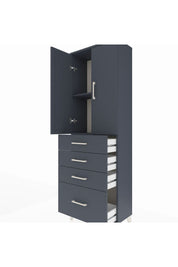 Arges Dolap 2 Raflı 4 Çekmeceli 2 Kapaklı 60x30x182 - S23M013V5A