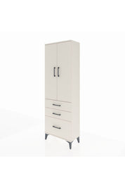 Arges Dolap 4 Raflı 3 Çekmeceli 2 Kapaklı 60x30x182 - S23M014V1A