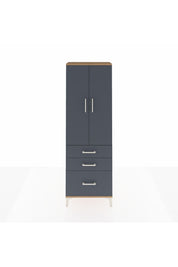 Arges Dolap 4 Raflı 3 Çekmeceli 2 Kapaklı 60x30x182 - S23M014V8A