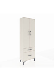 Arges Dolap 4 Raflı 2 Çekmeceli 2 Kapaklı 60x30x182 - S23M015V1A