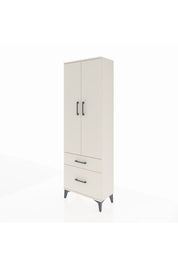 Arges Dolap 4 Raflı 2 Çekmeceli 2 Kapaklı 60x30x182 - S23M015V1A