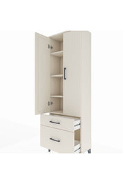 Arges Dolap 4 Raflı 2 Çekmeceli 2 Kapaklı 60x30x182 - S23M015V1A
