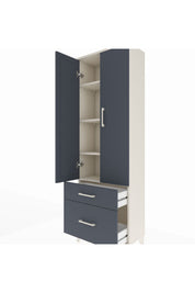 Arges Dolap 4 Raflı 2 Çekmeceli 2 Kapaklı 60x30x182 - S23M015V2A
