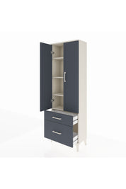 Arges Dolap 4 Raflı 2 Çekmeceli 2 Kapaklı 60x30x182 - S23M015V2A