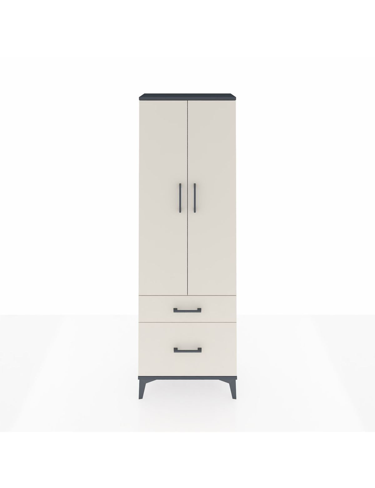 Arges Dolap 4 Raflı 2 Çekmeceli 2 Kapaklı 60x30x182 - S23M015V4A