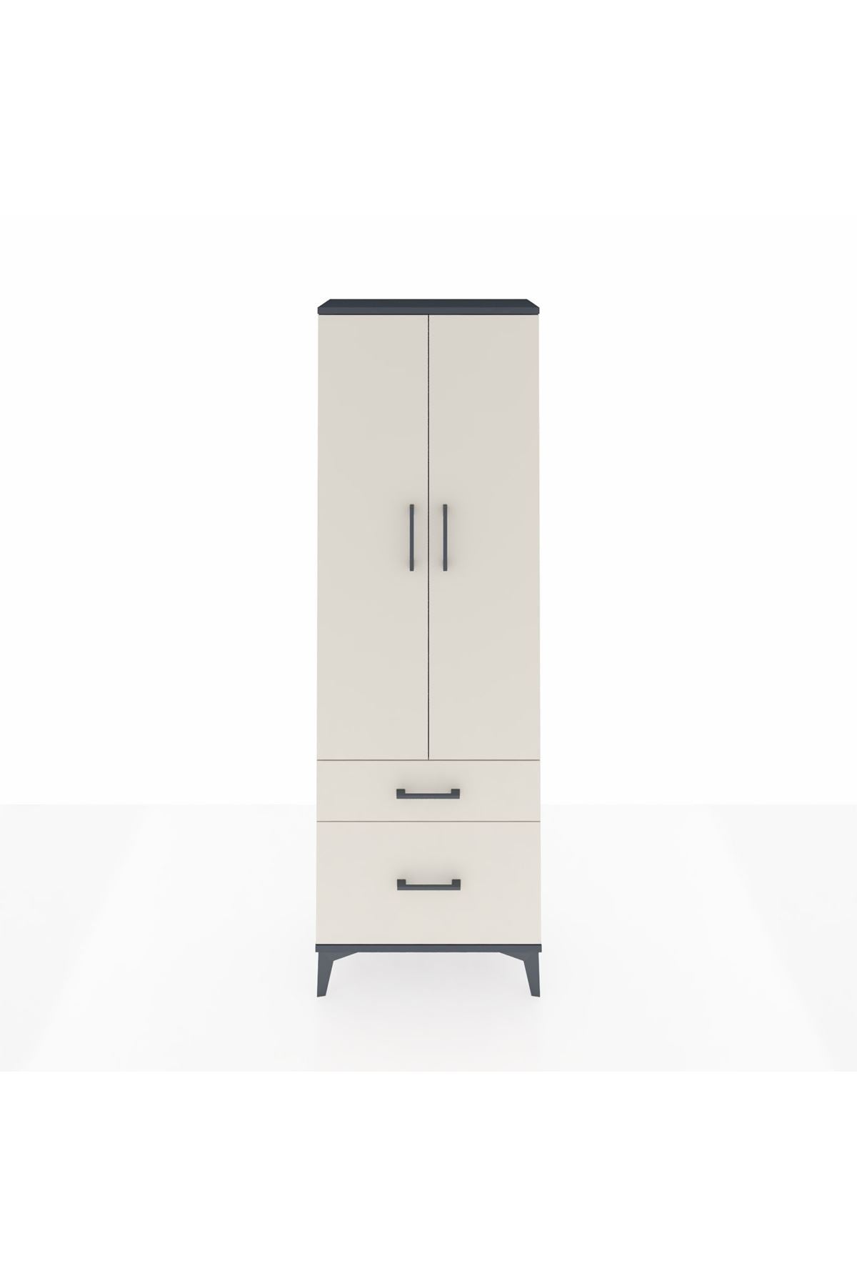 Arges Dolap 4 Raflı 2 Çekmeceli 2 Kapaklı 60x30x182 - S23M015V4A