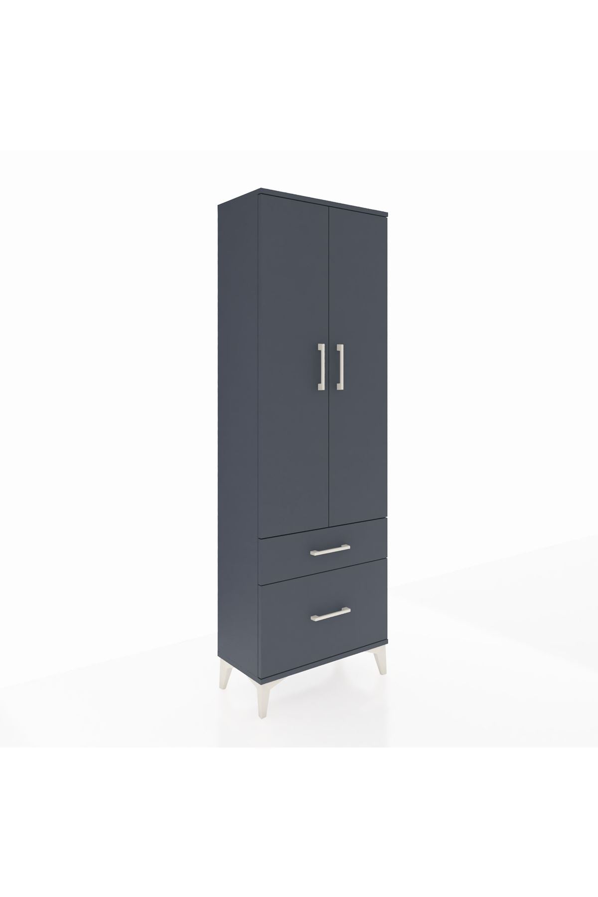 Arges Dolap 4 Raflı 2 Çekmeceli 2 Kapaklı 60x30x182 - S23M015V5A