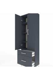 Arges Dolap 4 Raflı 2 Çekmeceli 2 Kapaklı 60x30x182 - S23M015V5A