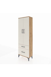 Arges Dolap 4 Raflı 2 Çekmeceli 2 Kapaklı 60x30x182 - S23M015V7A