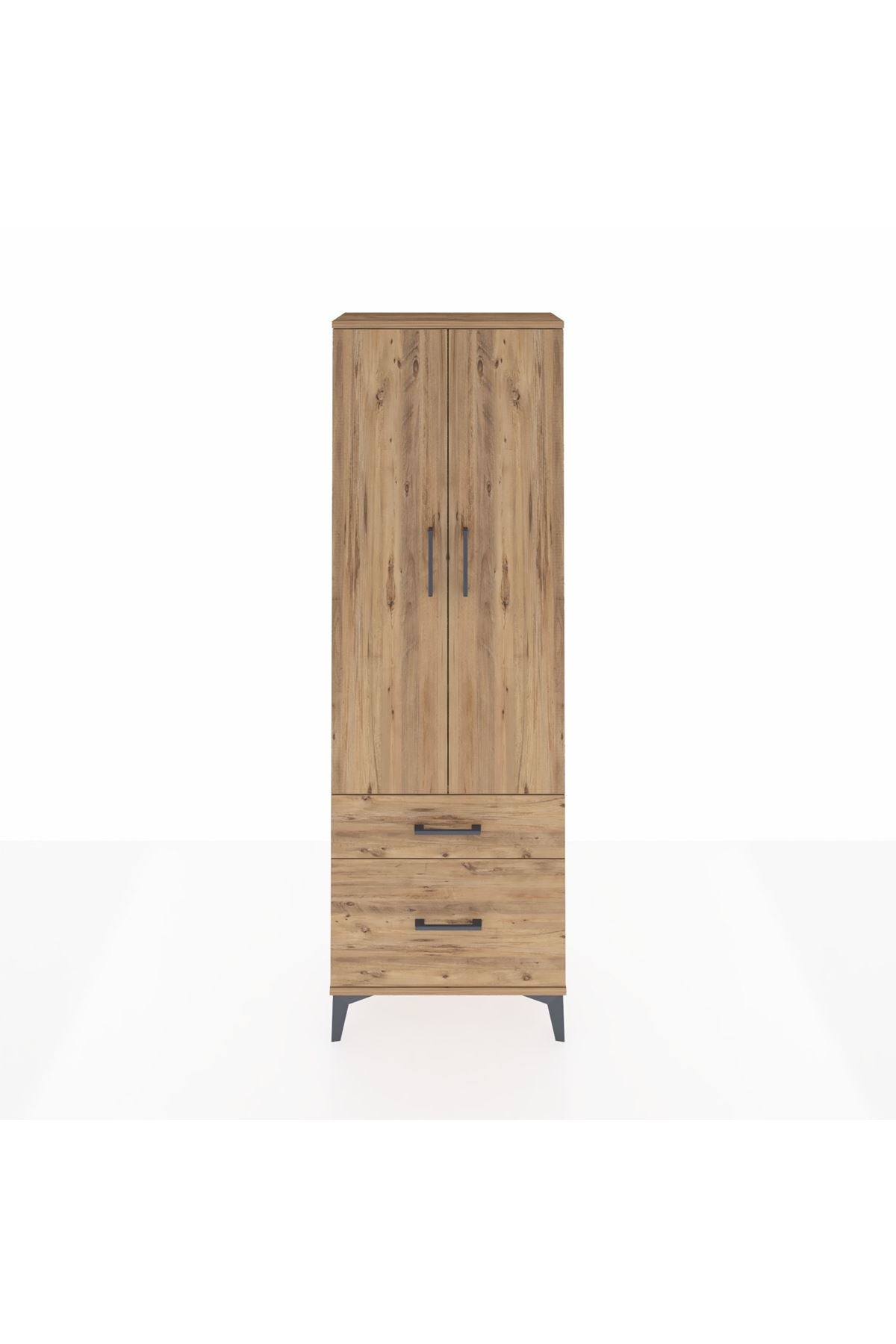 Arges Dolap 4 Raflı 2 Çekmeceli 2 Kapaklı 60x30x182 - S23M015V9A