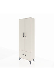 Arges Dolap 4 Raflı Tek Çekmeceli 2 Kapaklı 60x30x182 - S23M016V1A