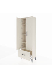 Arges Dolap 4 Raflı Tek Çekmeceli 2 Kapaklı 60x30x182 - S23M016V1A