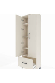 Arges Dolap 4 Raflı Tek Çekmeceli 2 Kapaklı 60x30x182 - S23M016V1A