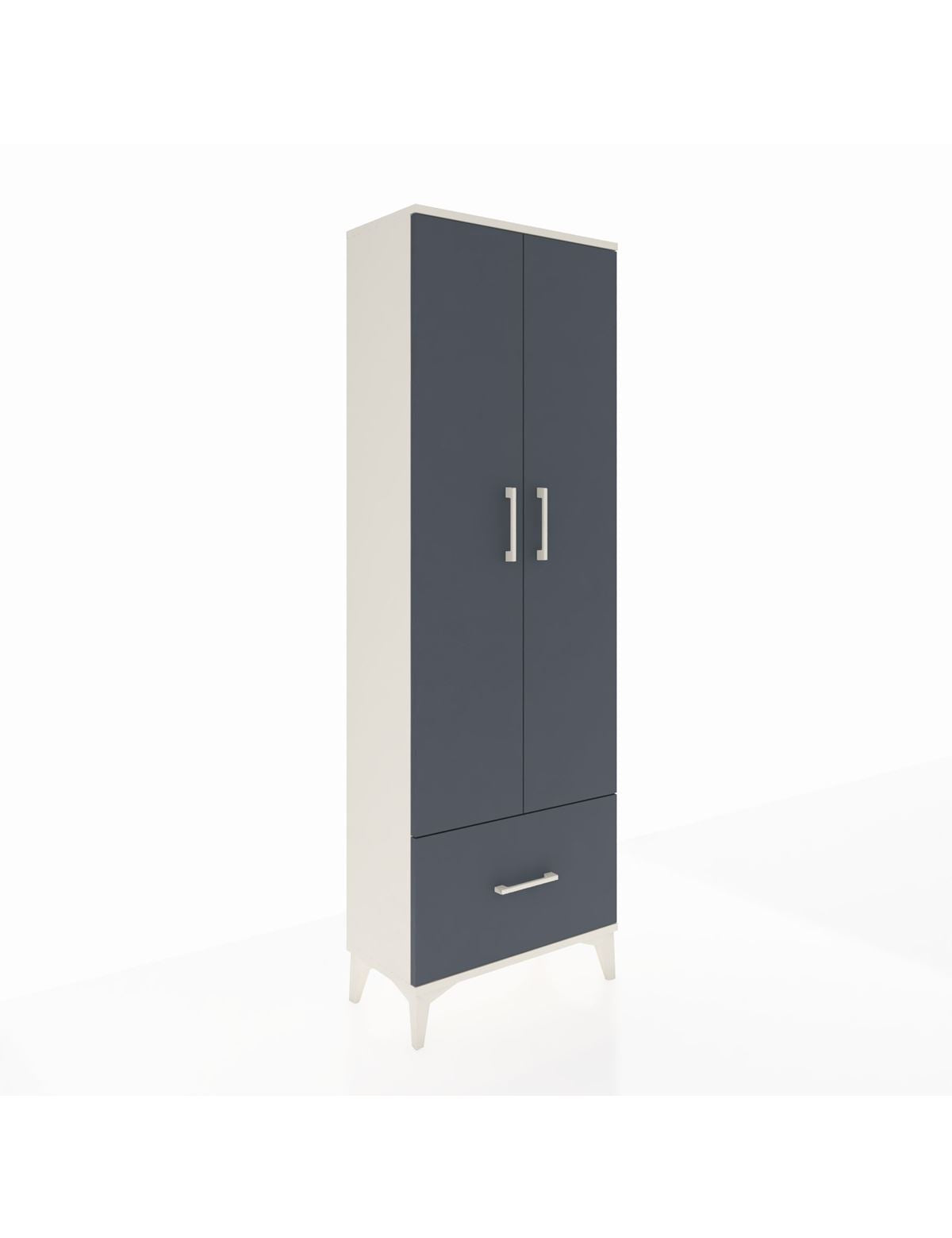 Arges Dolap 4 Raflı Tek Çekmeceli 2 Kapaklı 60x30x182 - S23M016V2A