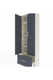 Arges Dolap 4 Raflı Tek Çekmeceli 2 Kapaklı 60x30x182 - S23M016V2A