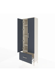 Arges Dolap 4 Raflı Tek Çekmeceli 2 Kapaklı 60x30x182 - S23M016V2A