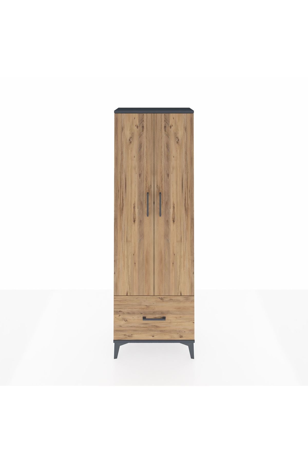 Arges Dolap 4 Raflı Tek Çekmeceli 2 Kapaklı 60x30x182 - S23M016V6A