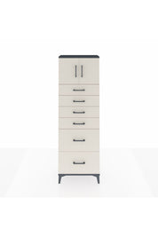 Arges Dolap Tek Raflı 6 Çekmeceli 2 Kapaklı 60x30x182 - S23M017V4A