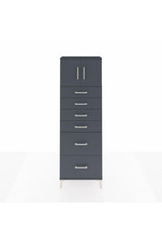 Arges Dolap Tek Raflı 6 Çekmeceli 2 Kapaklı 60x30x182 - S23M017V5A