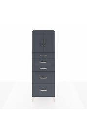 Arges Dolap 2 Raflı 5 Çekmeceli 2 Kapaklı 60x30x182 - S23M018V5A