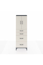 Arges Dolap 2 Raflı 4 Çekmeceli 2 Kapaklı 60x30x182 - S23M019V4A